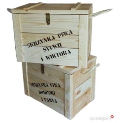 Skrzynka na piwo 15 butelek zamykana PRZEGRÓDKI