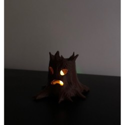 Świece halloweenowe - Rodzina nawiedzonych drzew komplet 4 szt.